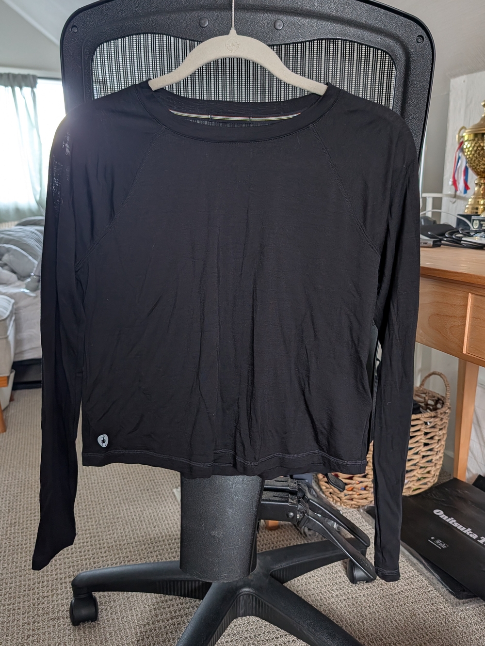 Smartwool Women's Active Long Sleeve Top, Black, Small